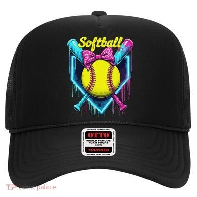 Softball Player Ice Cream Softball Drip Hat