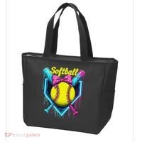 Softball Player Ice Cream Softball Drip Tote Bag thumb 3