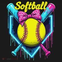Softball Player Ice Cream Softball Drip Tote Bag thumb 4