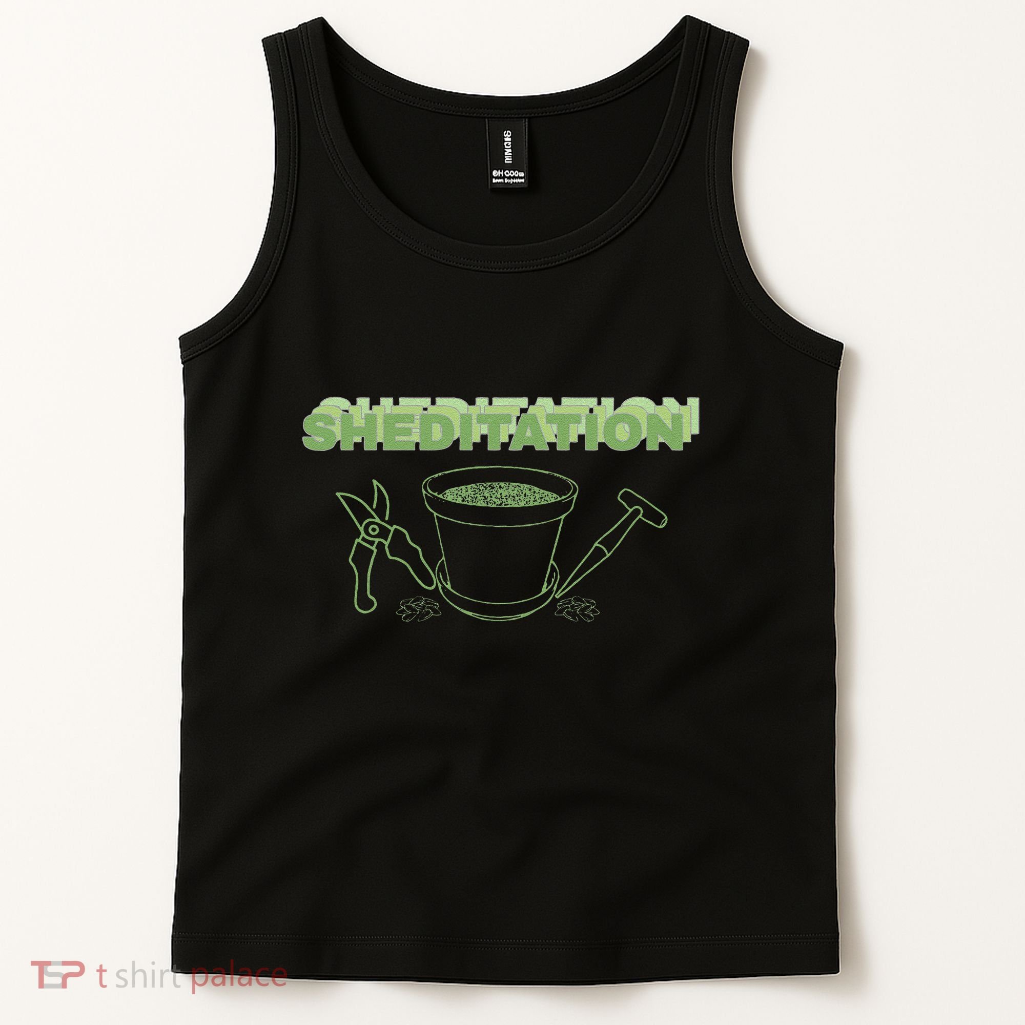 Sheditation (Peace In Your Workshop Shed) Gardeners Edit Tank Top