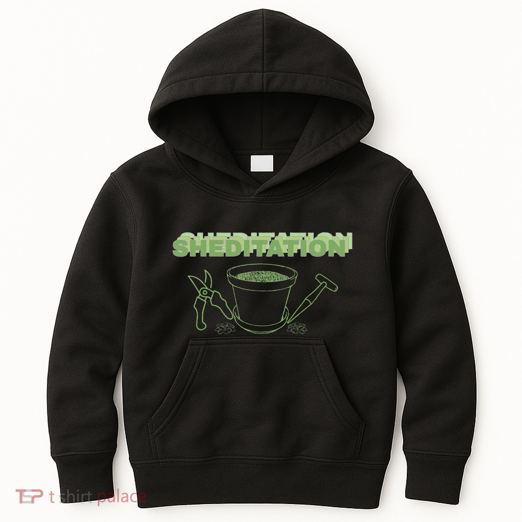 Sheditation (Peace In Your Workshop Shed) Gardeners Edit Kids Hoodie
