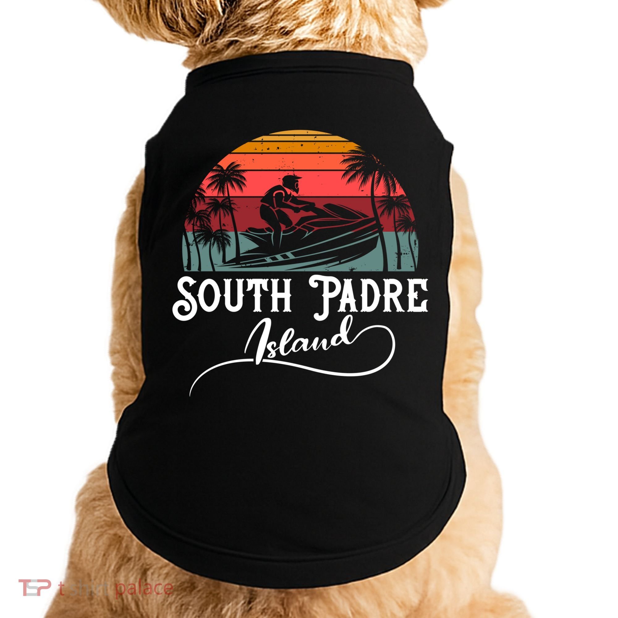 South Padre Island Jet Ski Lover Great Gift Doggie Tank