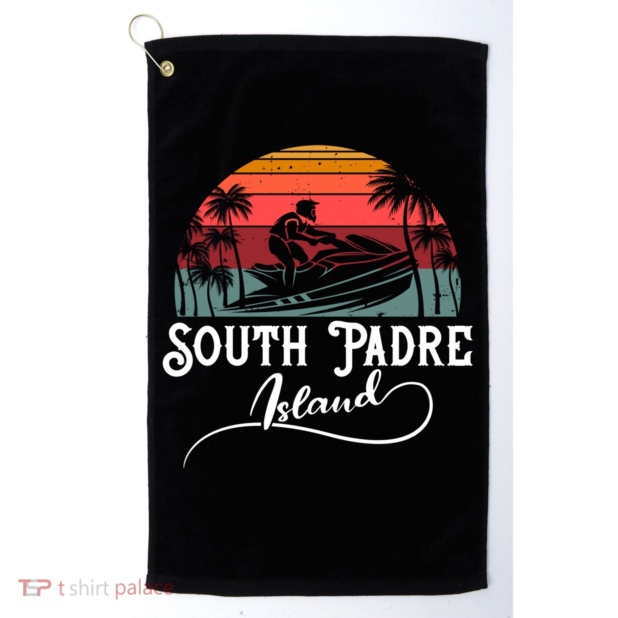 South Padre Island Jet Ski Lover Great Gift Golf Towel
