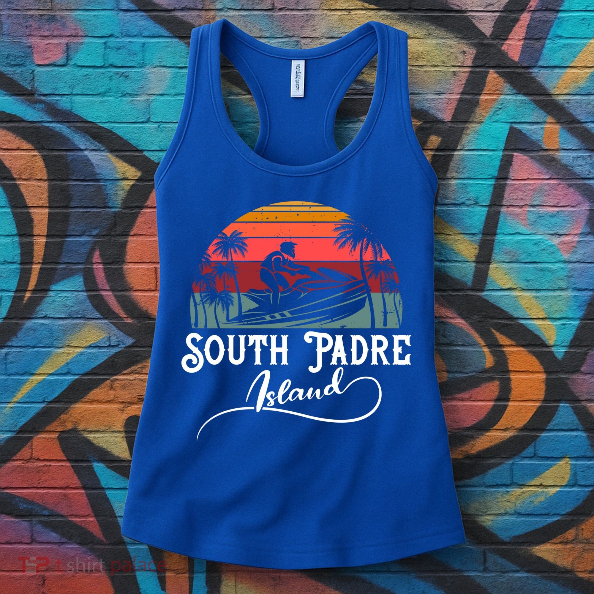 South Padre Island Jet Ski Lover Great Gift Women's Tank Top
