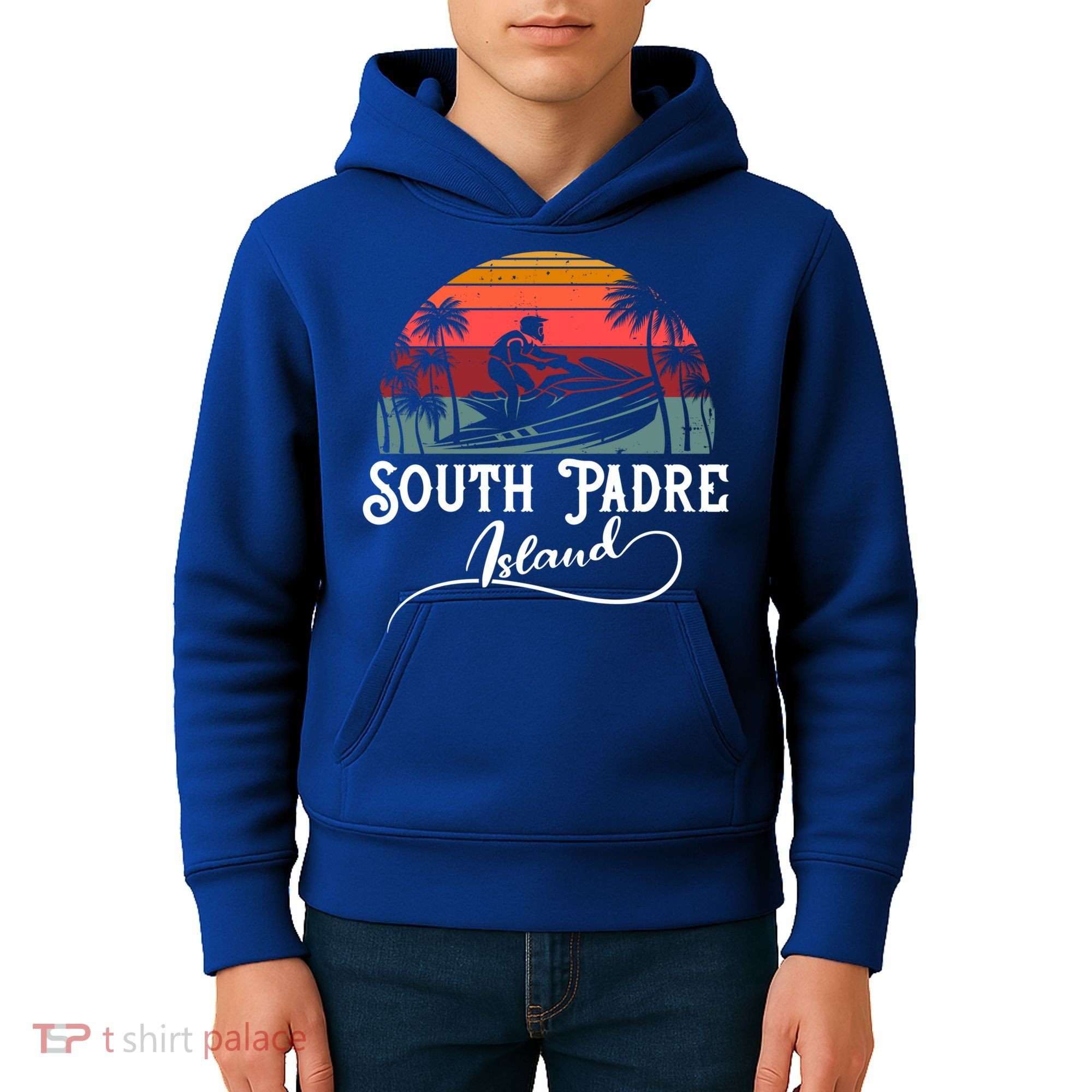 South Padre Island Jet Ski Lover Great Gift Kids Hoodie