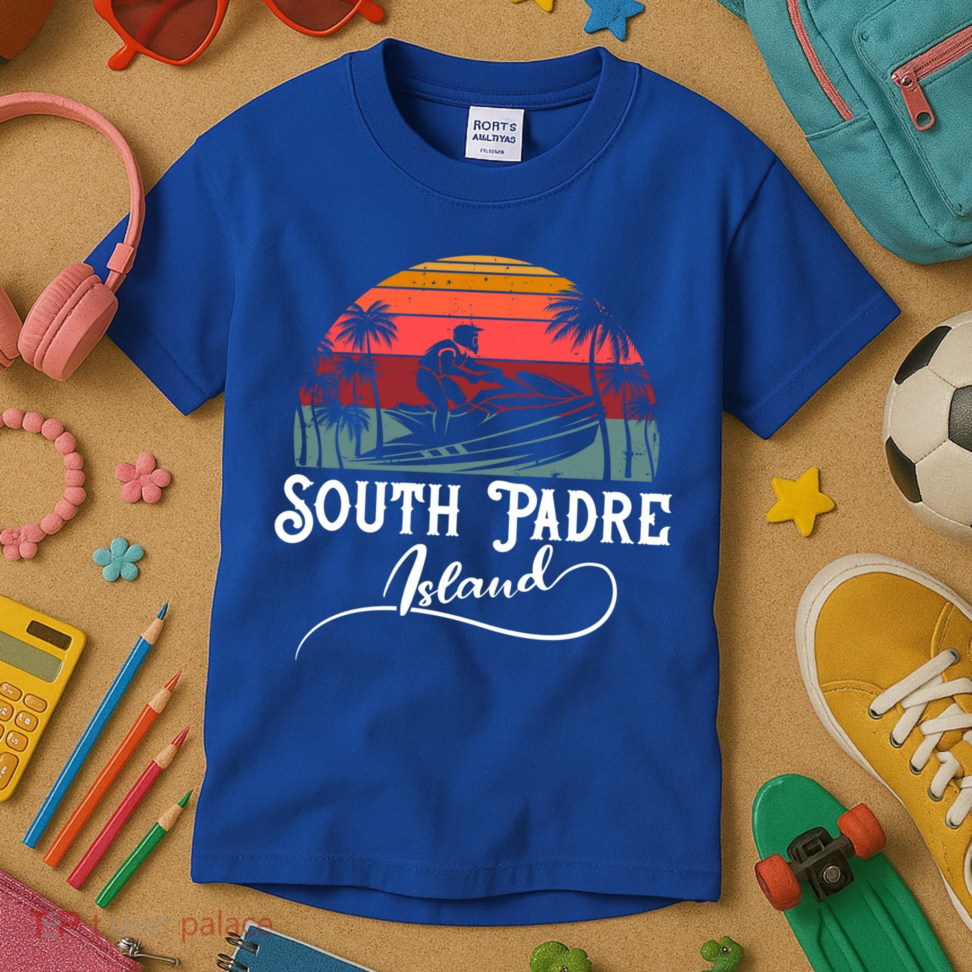 South Padre Island Jet Ski Lover Great Gift Kids T-Shirt