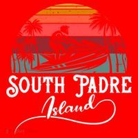 South Padre Island Jet Ski Lover Great Gift Santa Hat thumb 1