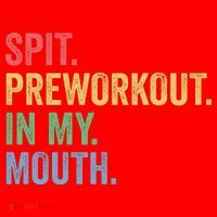 Spit PreWorkout In My Mouth Funny Workout Men Funny Gym Santa Hat thumb 1