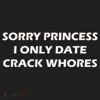 Sorry Princess I Date Crack Whores Golf Towel thumb 3