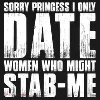 Sorry Princess I Only Date Women Who Might Stab Me Women's Hoodie thumb 2