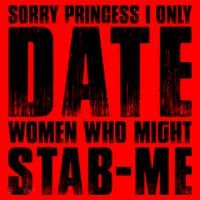 Sorry Princess I Only Date Women Who Might Stab Me Santa Hat thumb 1
