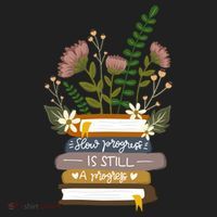 Slow Progress Is Still Progress Book Lover Women's Sweatshirt thumb 2