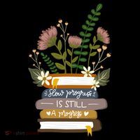 Slow Progress Is Still Progress Book Lover Backpack thumb 2