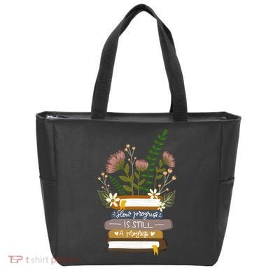 Slow Progress Is Still Progress Book Lover Tote Bag