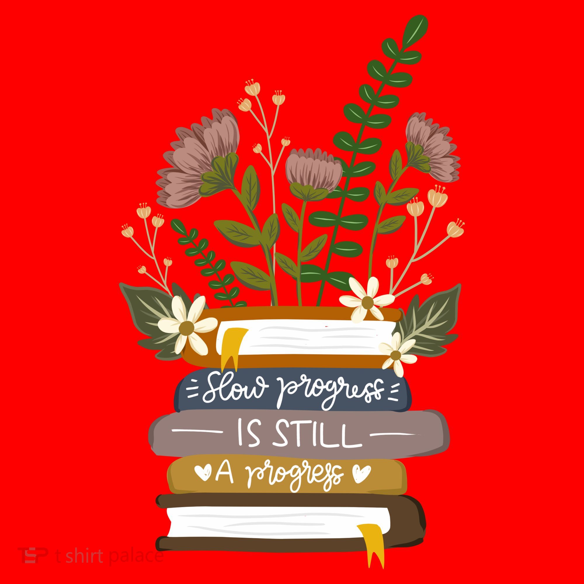 Slow Progress Is Still Progress Book Lover Santa Hat