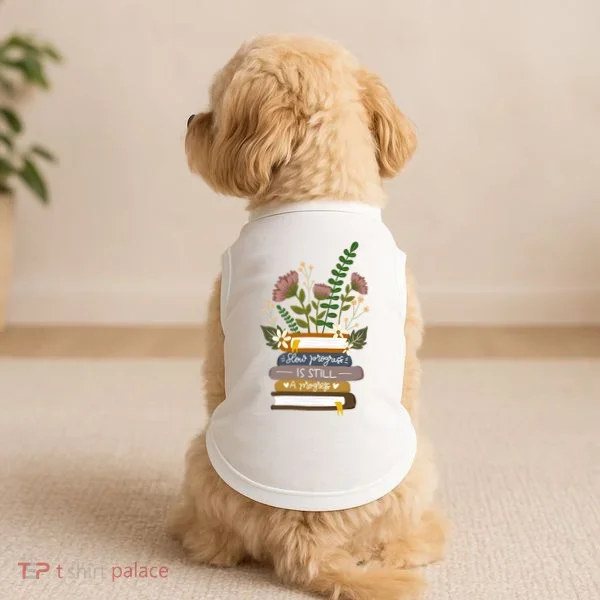 Slow Progress Is Still Progress Book Lover Doggie Tank
