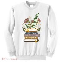 Slow Progress Is Still Progress Book Lover Sweatshirt thumb 0