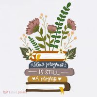 Slow Progress Is Still Progress Book Lover Sweatshirt thumb 3