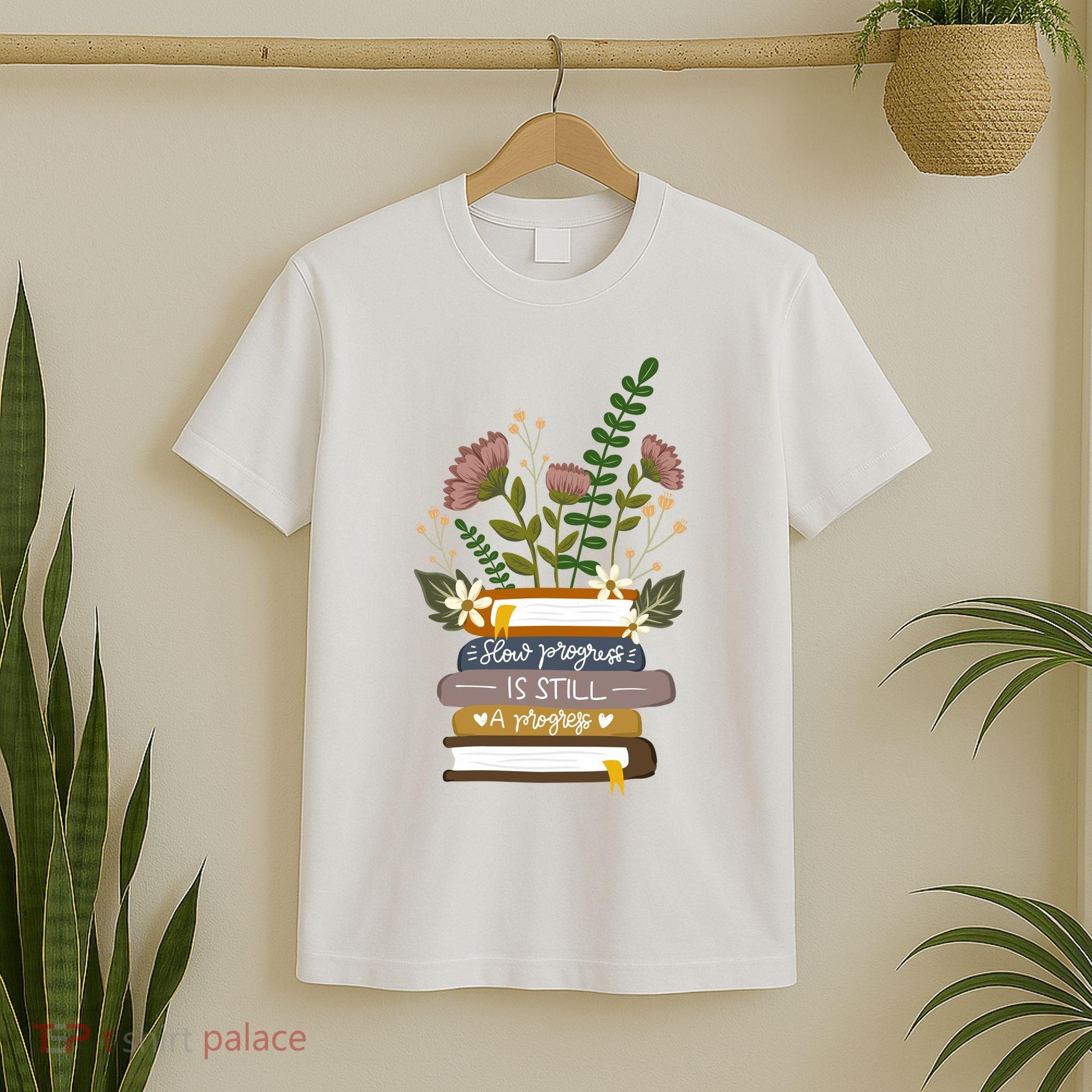 Slow Progress Is Still Progress Book Lover T-Shirt