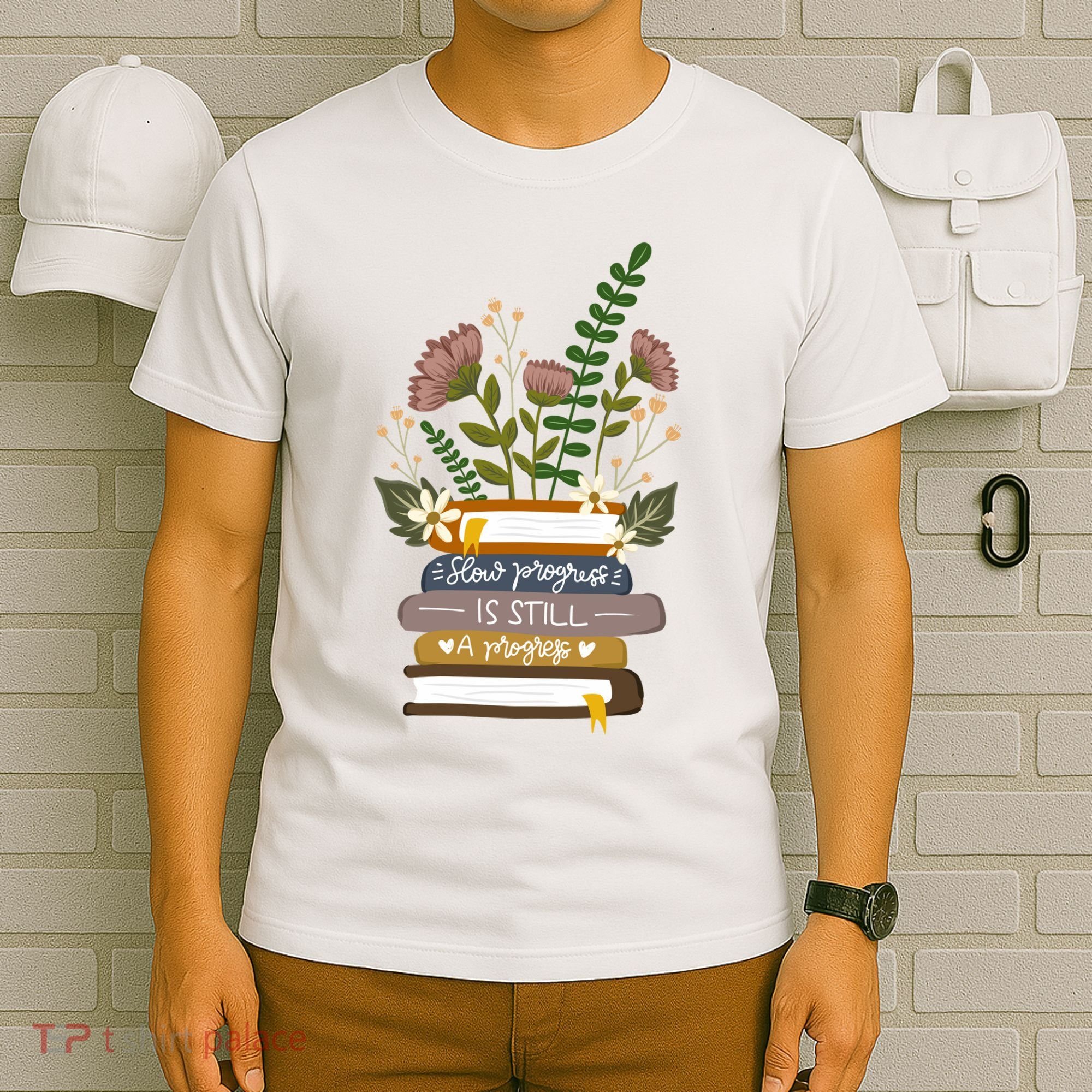 Slow Progress Is Still Progress Book Lover T-Shirt