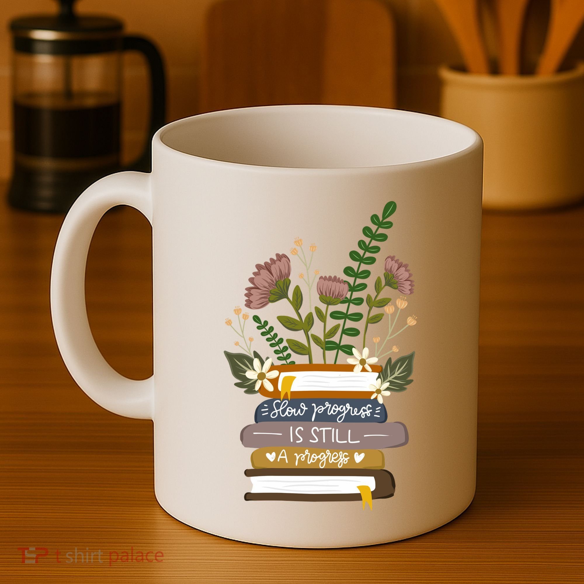 Slow Progress Is Still Progress Book Lover Coffee Mug