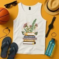 Slow Progress Is Still Progress Book Lover Tank Top thumb 4