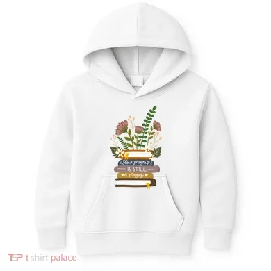 Slow Progress Is Still Progress Book Lover Kids Hoodie