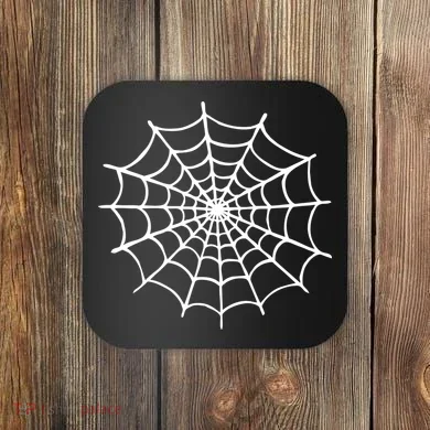 Spider Web Halloween Coaster