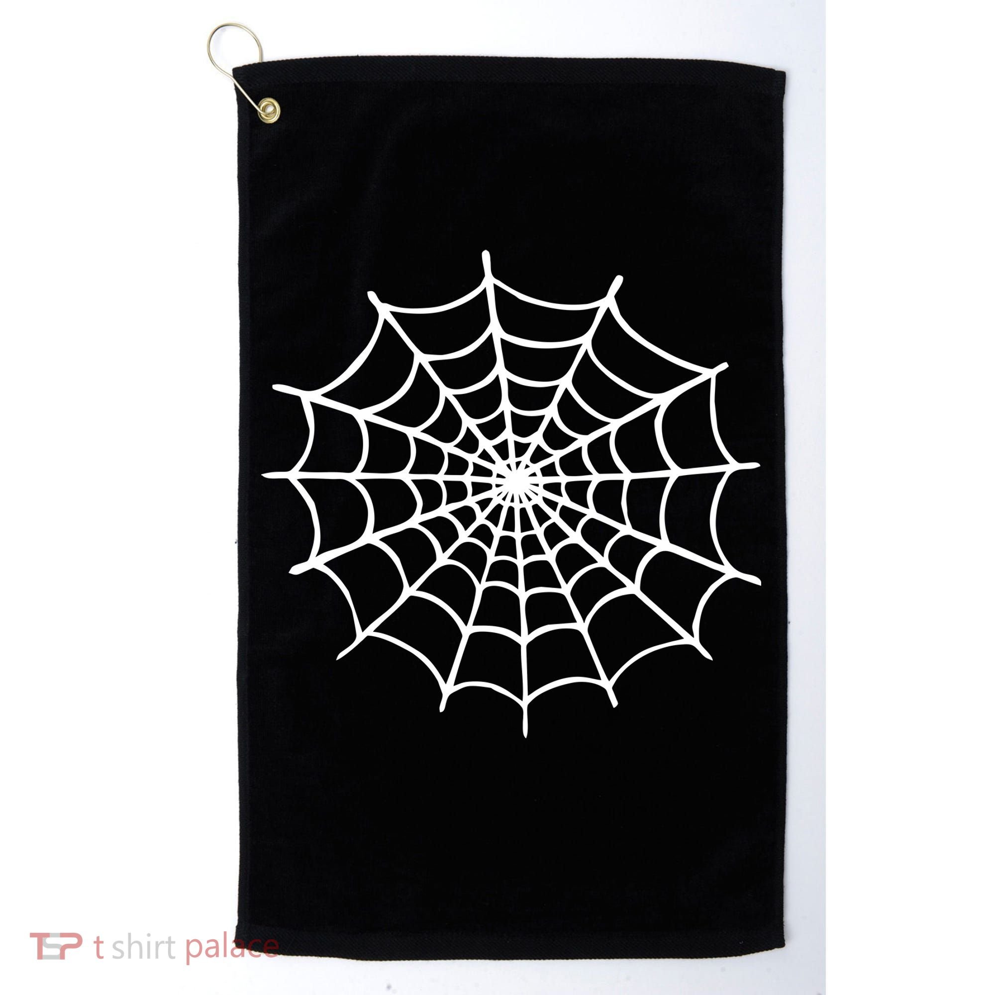Spider Web Halloween Golf Towel