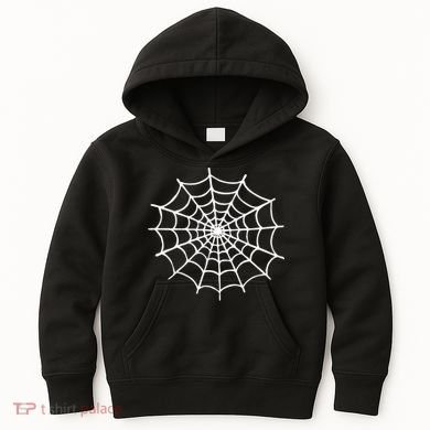 Spider Web Halloween Kids Hoodie