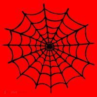 Spider Web Halloween Santa Hat thumb 1