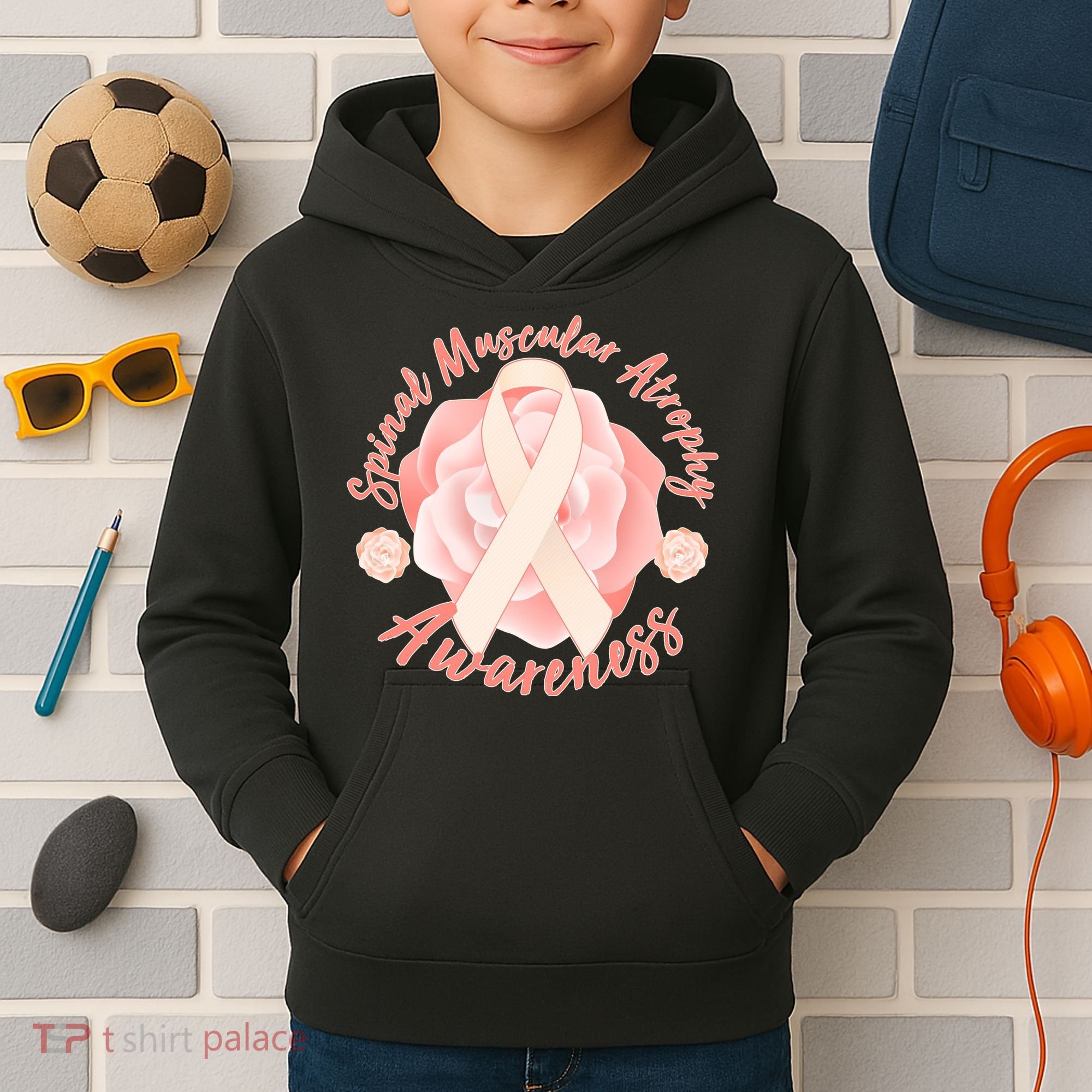 Spinal Muscular Atrophy Awareness Kids Hoodie