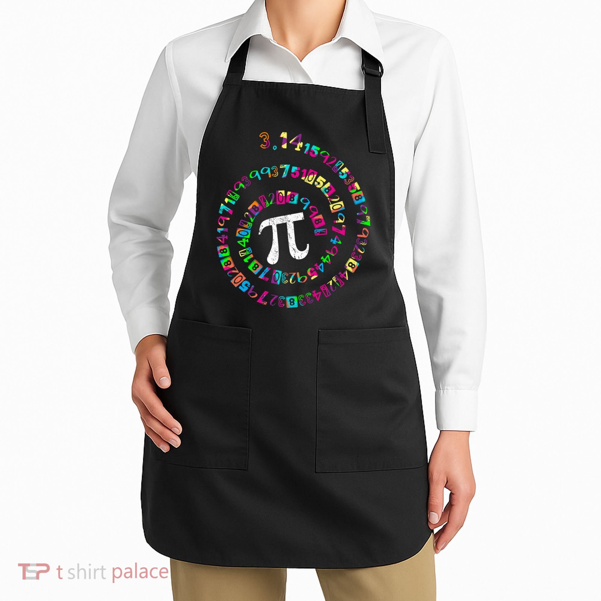 Spiral PI Day 3.14 Apron