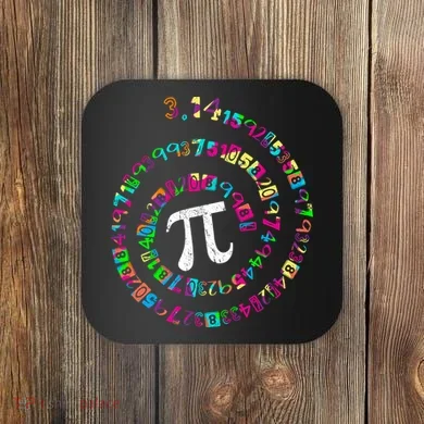 Spiral PI Day 3.14 Coaster