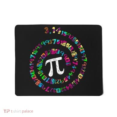 Spiral PI Day 3.14 Mousepad