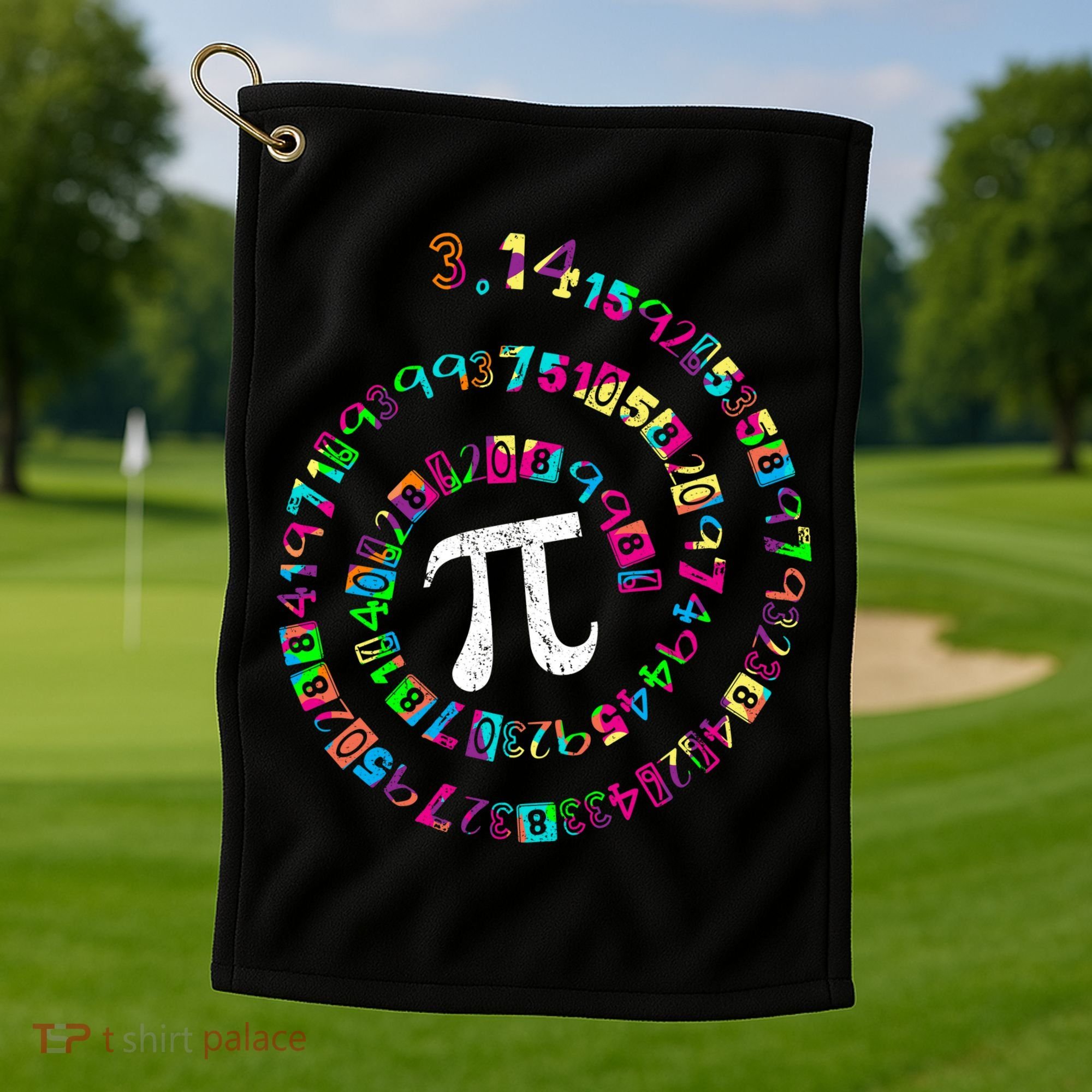 Spiral PI Day 3.14 Golf Towel
