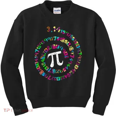 Spiral PI Day 3.14 Kids Sweatshirt