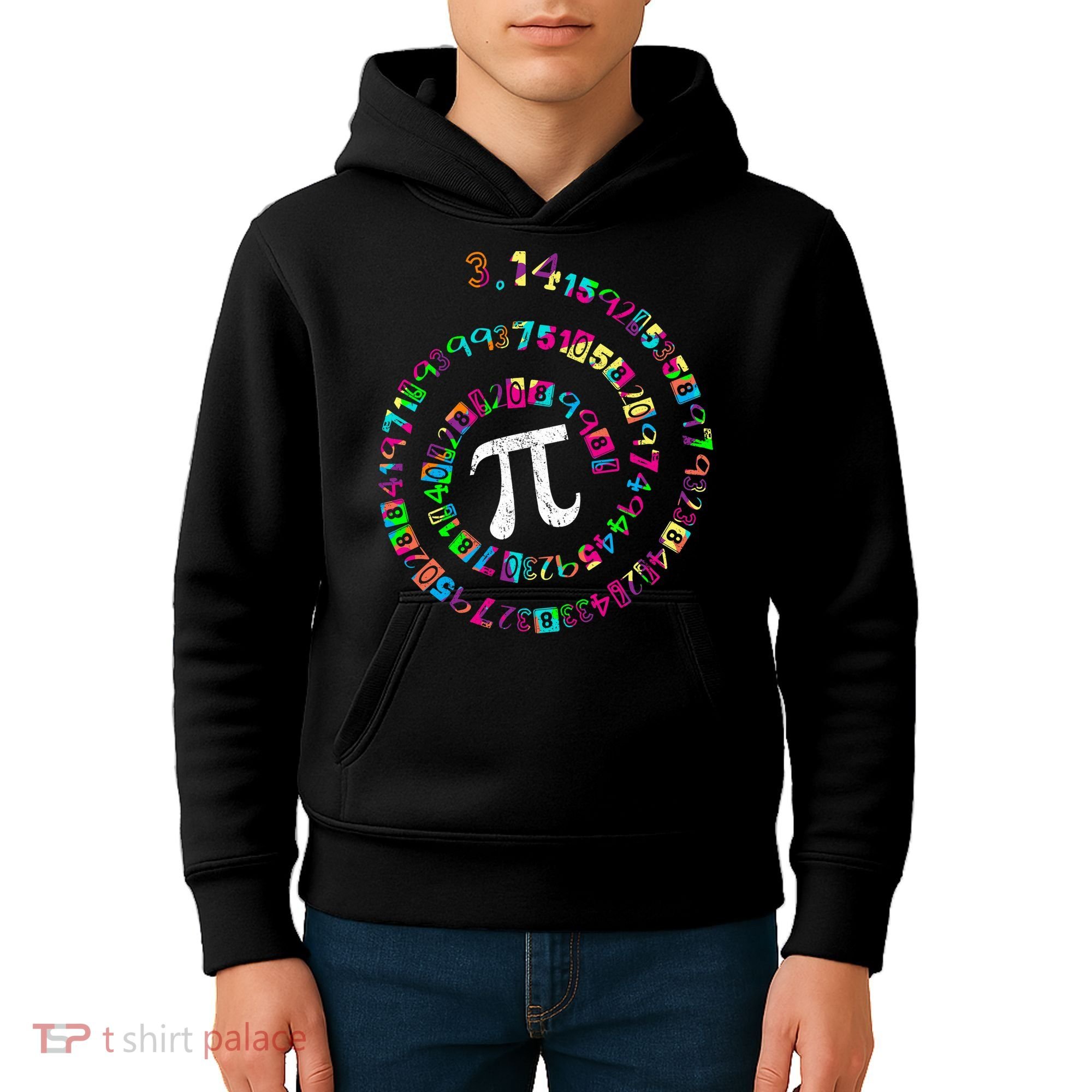 Spiral PI Day 3.14 Kids Hoodie