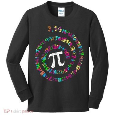 Spiral PI Day 3.14 Kids Long Sleeve Shirt
