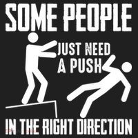 Some People Just Need A Push In The Right Direction Beanie thumb 2