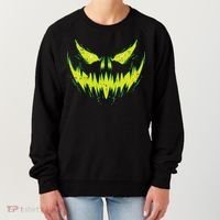 Scary Pumpkin Jack O Lantern Face Halloween Women's Sweatshirt thumb 0