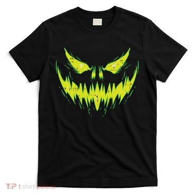 Scary Pumpkin Jack O Lantern Face Halloween T-Shirt