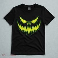 Scary Pumpkin Jack O Lantern Face Halloween T-Shirt thumb 5