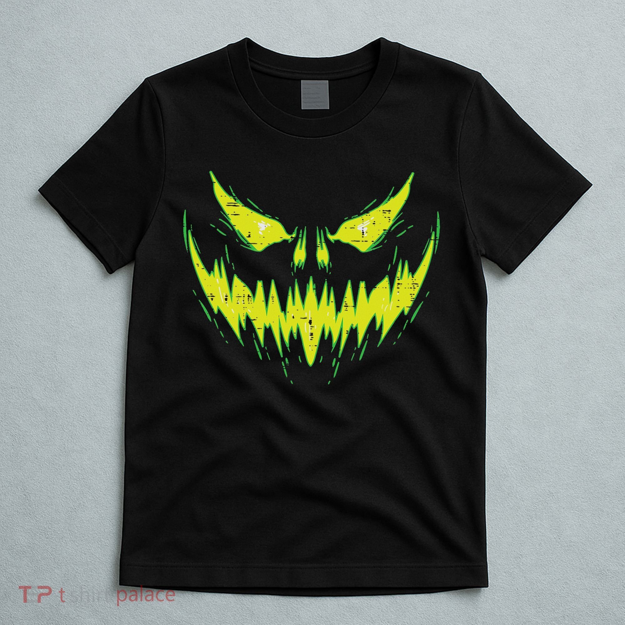 Scary Pumpkin Jack O Lantern Face Halloween T-Shirt