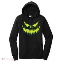 Scary Pumpkin Jack O Lantern Face Halloween Women's Hoodie thumb 0