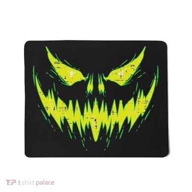 Scary Pumpkin Jack O Lantern Face Halloween Mousepad