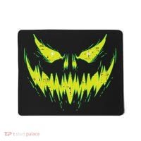 Scary Pumpkin Jack O Lantern Face Halloween Mousepad thumb 0