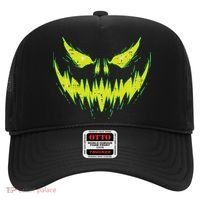 Scary Pumpkin Jack O Lantern Face Halloween Hat thumb 0