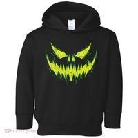 Scary Pumpkin Jack O Lantern Face Halloween Toddler Hoodie thumb 0