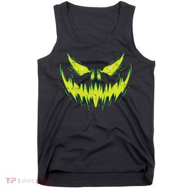 Scary Pumpkin Jack O Lantern Face Halloween Tank Top